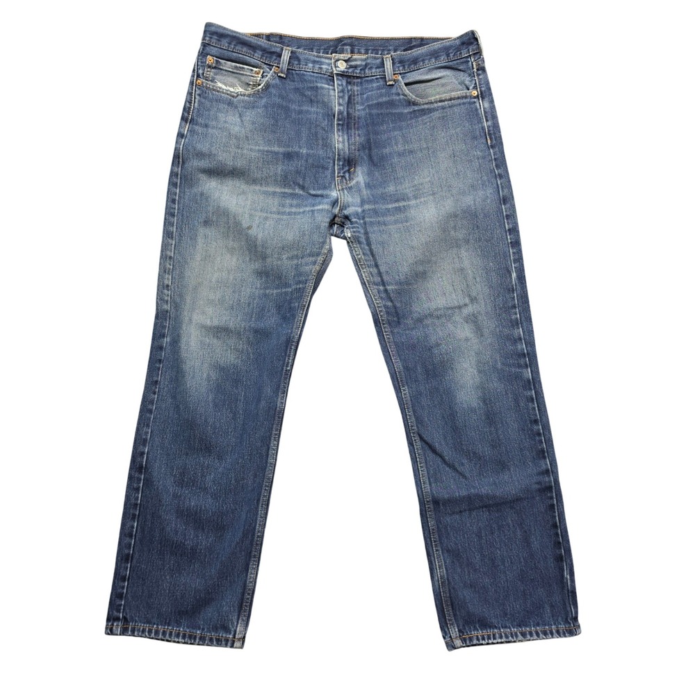 90s Aesthetic Jeans Mens 40x32 Blue Levis 505 Regular Fit Medium Wash Denim
